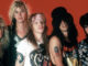 DETROIT, MI - MAY 7: (L-R) Drummer Steven Adler, Duff McKagan, vocals Axl Rose, guitarist Slash and guitarist Izzy Stradlin of the music group Guns N' Roses pose for a portrait on May 7, 1988, at the Detroit State Theater in Detroit, Michigan. (Photo by Ross Marino/Getty Images)