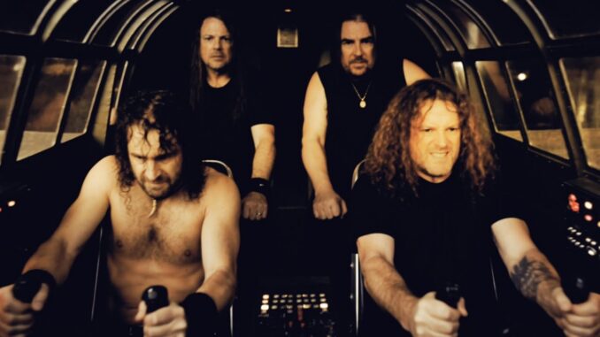 Airbourne no videoclipe de “Kid In A Candy Store”