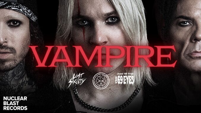 HOKKA no videoclipe de “Vampire” com Samy Elbanna e Jussi 69